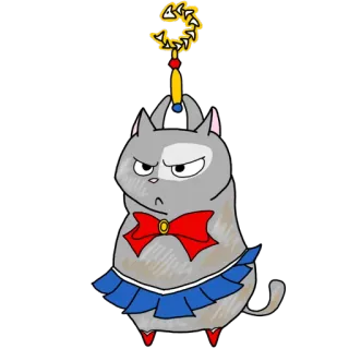 💪 fcdd2979 แมว, กะลาสี, โกรธ, การ์ตูน, เวทมนตร์, ไม้กายสิทธิ์ telegram sticker