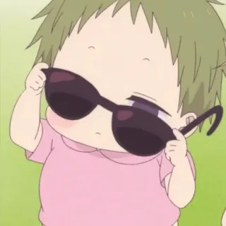 💗 caffd75e 赤ちゃん, サングラス, 可愛い, かっこいい, アニメ, 乳児 telegram sticker