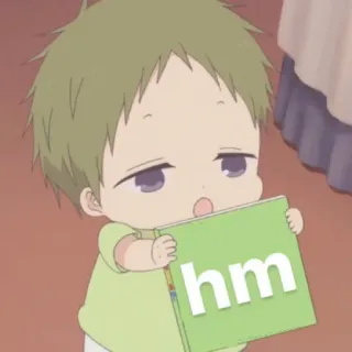 🥯 15e8d49b hm anime, dziecko, hm, książka, kreskówka telegram sticker