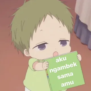 🥯 fdff7395 aku
ngambek
sama
amu Anime, Dziecko, Chibi, Słodkie, Manga, Indonezyjski telegram sticker
