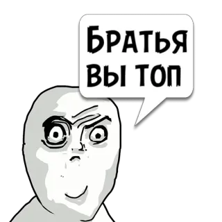 😼 96bce3a2 БРАТЬЯ ВЫ ТОП Nga, meme, tiếng lóng, anh trai, top, biểu cảm telegram sticker