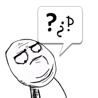 😼 b37d71c2 ?¿? Meme, Bối rối, Câu hỏi, Suy nghĩ, Biểu cảm, Khuôn mặt telegram sticker