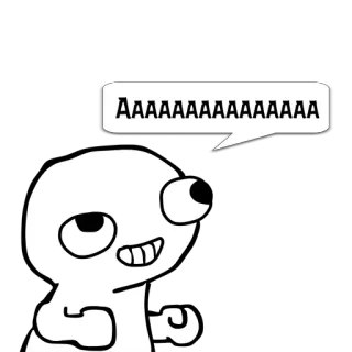 😼 bb4d52f9 AAAAAAAAAAAAA Hoạt hình, Hét, Meme, Hài hước, Nhân vật telegram sticker