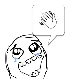 😼 fbe82121 Meme, khóc, vẫy tay, tạm biệt, cảm xúc telegram sticker