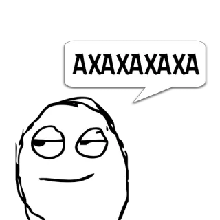 😼 6bff4d50 AXAXAXAXA Meme, Meme Internet, Lucu, Komedi, Ekspresi, Wajah telegram sticker