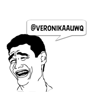 😼 fa3fa5a6 @VERONIKAAUWQ Meme, Tertawa, Wajah, Lucu, Ekspresi, Internet, Komik telegram sticker