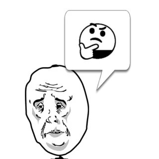 😼 71c33ec3 Meme, Pensando, Rosto, Internet, Expressão telegram sticker