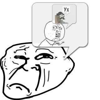 😼 0a885d1d Yx Meme, Rage Face, Meme internet, Lucu, Ekspresi, Komik, Gambar whatsapp sticker