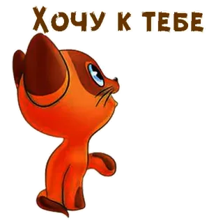 ☺️ 3d9fad8f Хочу к тебе 猫, 可爱, 爱, 想要, 你, 动物 telegram sticker