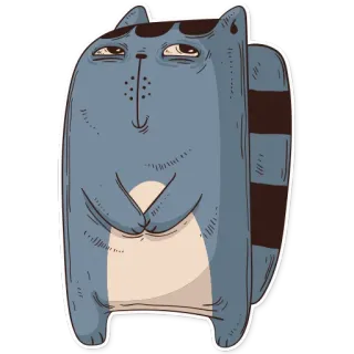 😊 32fdd466 kot, zwierzę, kreskówka, słodki, naklejka, ilustracja telegram sticker