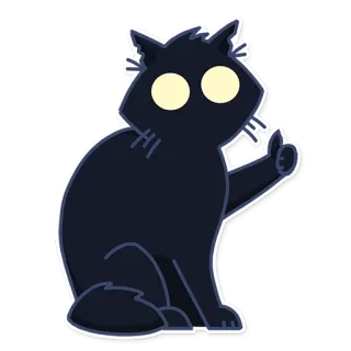 👍 953540ec gato, pulgar arriba, animal, pegatina, dibujo animado telegram sticker