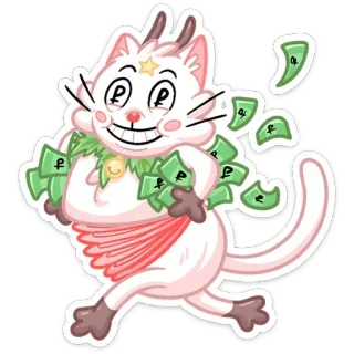 Новогодняя Котострофа (@TgSticker) whatsapp stickers