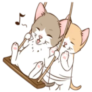 🥰 a4b0c422 kucing, ayunan, anak kucing, lucu, binatang, kartun telegram sticker