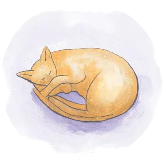 ✌️ 0587f596 Katze, schlafend, Tier, niedlich, Nickerchen, Haustier, Katzenartig telegram sticker