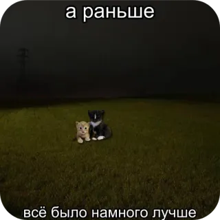 😭 5e783ba6 а раньше
всё было намного лучше gatto, meme, passato, meglio, gattini, animali telegram sticker