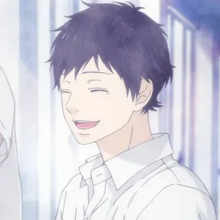 🍘 27df824a อนิเมะ, เด็กผู้ชาย, ยิ้ม, ตัวละคร telegram sticker