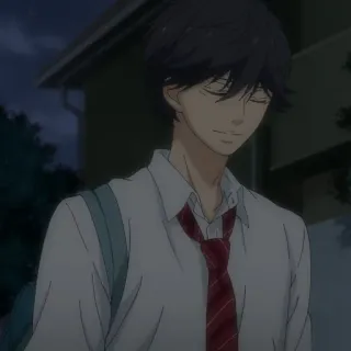 🍘 b817b95a อนิเมะ, โรงเรียน, เด็กผู้ชาย, ตัวละคร, ยิ้ม, เนคไท, มังงะ telegram sticker