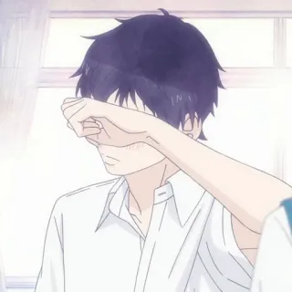 🍘 d090cd32 อนิเมะ, เด็กผู้ชาย, วัยรุ่น, เศร้า, อารมณ์, เยาวชน, ตัวละคร, ภาพประกอบ telegram sticker