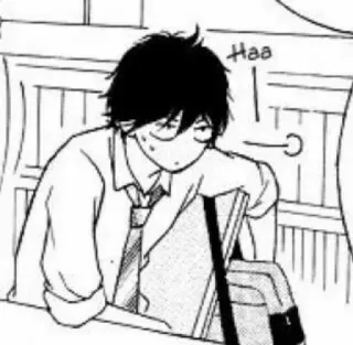 🍘 e923374d Haa อนิเมะ, มังงะ, เหนื่อย, ง่วง, ภาพวาด, นักเรียน, เบื่อ telegram sticker