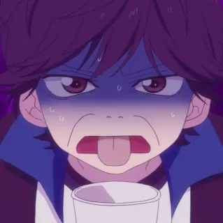 ☕ 5d71da01 Anime, Expresión facial, Lengua, Divertido, Dibujos animados telegram sticker