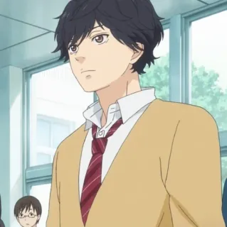 ☕ 72ef5596 Anime, Chico, Uniforme escolar, Personaje, Animación japonesa telegram sticker