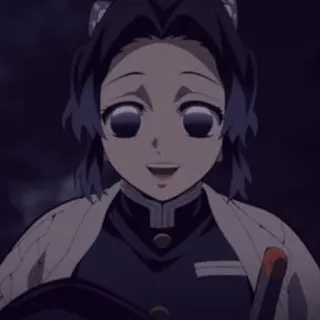 💋 a85fc044 Shinobu Kocho Demon Slayer Anime, Demon Slayer, Shinobu Kocho, Cartoon, Charakter, Lächeln, Gesicht whatsapp sticker