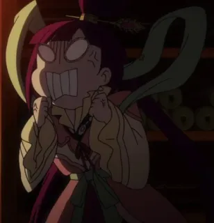 😡 0fa235ce Anime, Postać, Kreskówka, Śmieszna mina, Kobieta, Wyraz telegram sticker