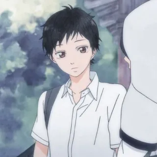 😕 e4562f02 Anime, Garçon, Uniforme scolaire, Portrait, Personnage telegram sticker