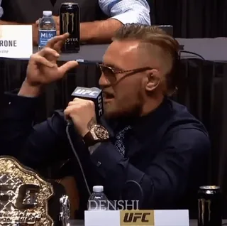 😤 0612b2dd Conor McGregor UFC fighter, sports, champion, UFC, press conference telegram sticker