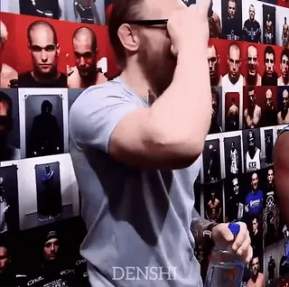 😎 1c3cb0cb Conor McGregor F**k you fighter, mma, angry, middle finger, sports telegram sticker