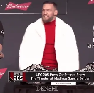 👋 70fcfa1f Conor McGregor UFC fighter, sports, mma, press conference, UFC 205 telegram sticker