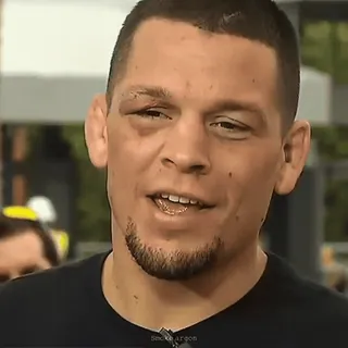 😁 e005878a Nate Diaz mma, fighter, sports, boxing, ufc telegram sticker