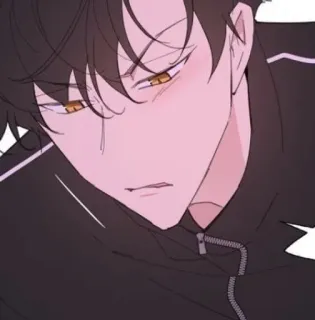 😤 1a0a8e61 动漫, 男人, 角色, 肖像, 眼睛, 风格 telegram sticker