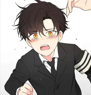 😭 dbf84719 动漫, 悲伤, 男孩, 哭泣, 卡通, 漫画, 沮丧 telegram sticker