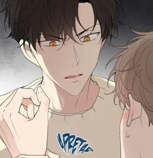 😡 e7f47938 UPRETAF 卡通, 动漫, 漫画, 角色, 男性, 手势 telegram sticker