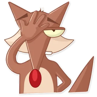 Wild coyote "Rudy" telegram stickers