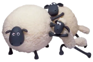 💪 5d1b0bc8 Shaun the Sheep 绵羊, 卡通, 动物, 农场, 黏土动画 telegram sticker