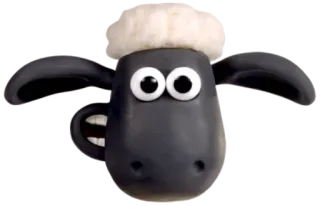 😺 618241aa Shaun the Sheep 绵羊, 卡通, 动画, 农场, 动物 telegram sticker