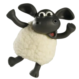 😃 6744c202 Shaun the Sheep 绵羊, 卡通, 动画, 黏土动画, 农场, 动物 telegram sticker