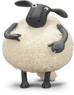 🤪 7a120ae0 Shaun the Sheep 绵羊, 卡通, 搞笑, 可爱, 角色 telegram sticker