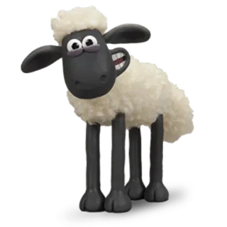 💩 968b42dc Shaun the Sheep 绵羊, 动画, 黏土动画, 卡通, 动物 telegram sticker
