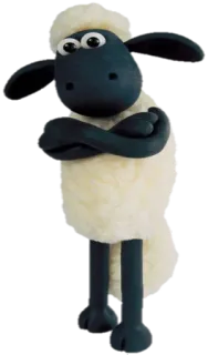 😐 97efc6bf Shaun the Sheep 绵羊, 卡通, 动物, 动画, 儿童 telegram sticker