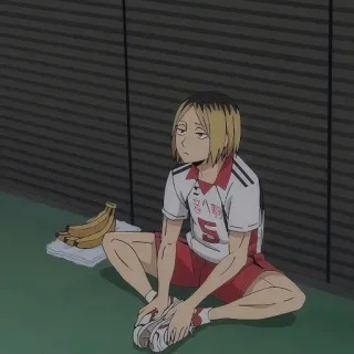 😐 0b0c6d97 Kozume Kenma Haikyuu!! anime, haikyuu, kozume kenma, kenma, volleyball, character telegram sticker