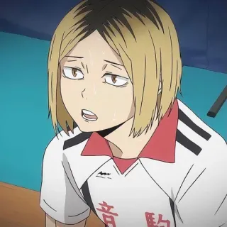 😰 16eaa91d Kozume Kenma Haikyuu!! anime, haikyuu, kenma, kozume kenma, volleyball telegram sticker