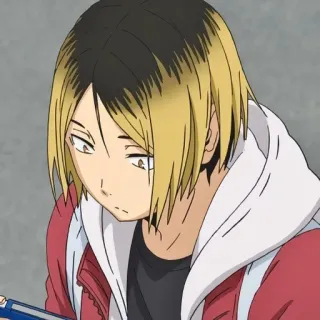 😶 81c5bf89 Kenma Kozume Haikyuu!! anime, character, kenma, haikyuu, kozume, video game telegram sticker