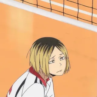 😫 c3ab2ff8 Kenma Kozume Haikyuu!! anime, haikyuu, kenma, kozume, volleyball, character, sticker telegram sticker