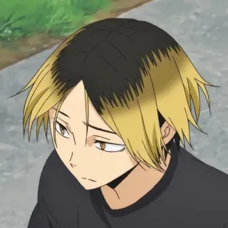 😓 e7214ace Kenma Kozume Haikyuu!! anime, haikyuu, kenma, kenma kozume, setter, volleyball, manga telegram sticker