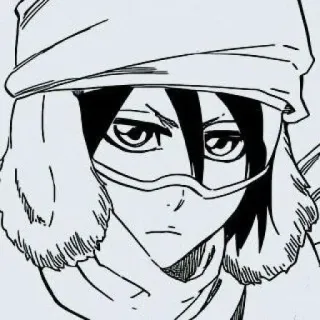 🚫 38b47757 Byakuya Kuchiki Bleach Anime, Manga, Bleach, Byakuya Kuchiki, Charakter, Schwarzweiß, Porträt telegram sticker