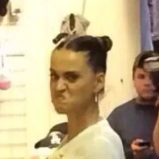 😐 5f650d76 orang, wanita, wajah, ekspresi telegram sticker