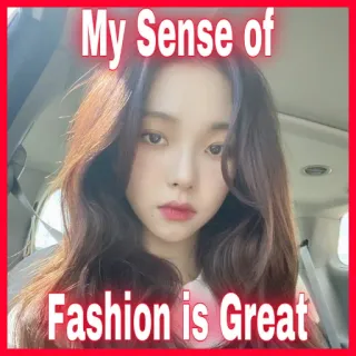 🧢 0f02c361 My Sense of Fashion is Great Moda, Styl, Poczucie stylu, Świetna moda telegram sticker